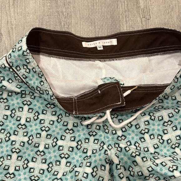 Parke & Ronen Printed Swim Trunks Baithing Suit size 32 - Picture 4 of 4